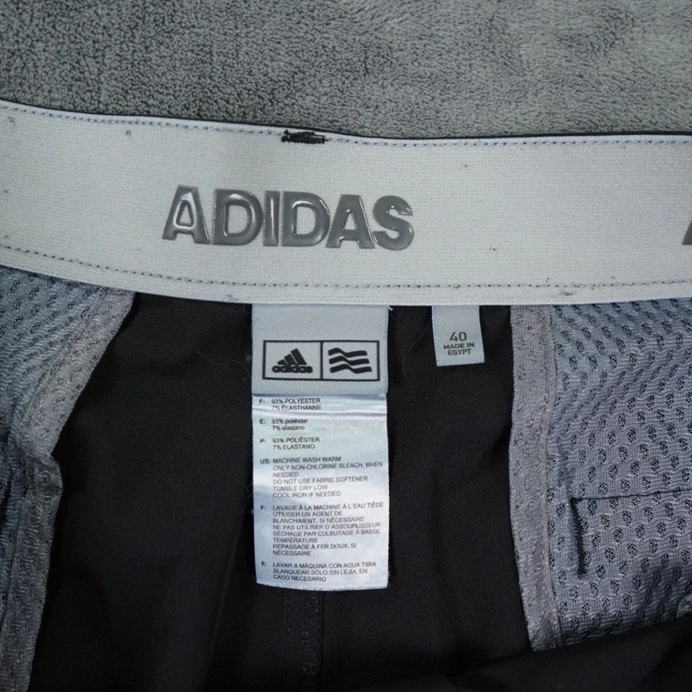 Adidas Golf Shorts Mens 40‎ Black Ultimate365 Stretch Outdoor Logo 7904